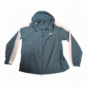 Nike Men's Blue Lightweight Hooded Windbreaker Jacket -‎ L